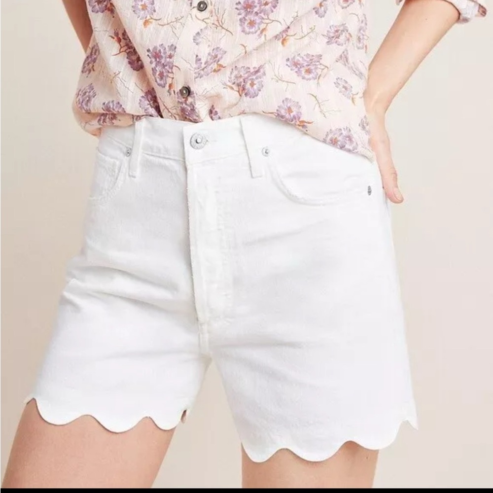 Citizens of Humanity  Anthropology Audrey High-Rise Denim Shorts Size 26 $238